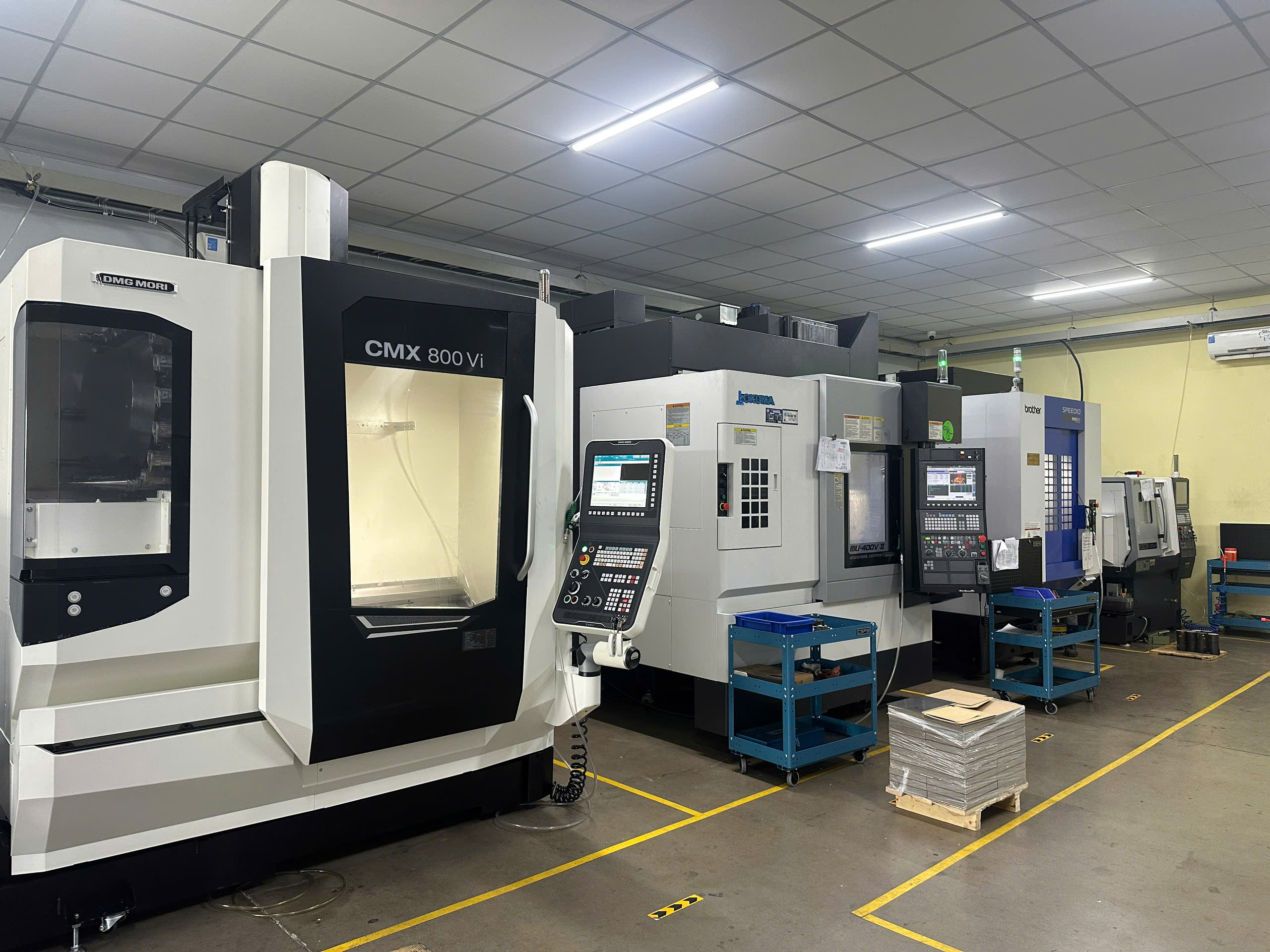 Dây chuyền máy gia công CNC tại nhà máy GT TECH
