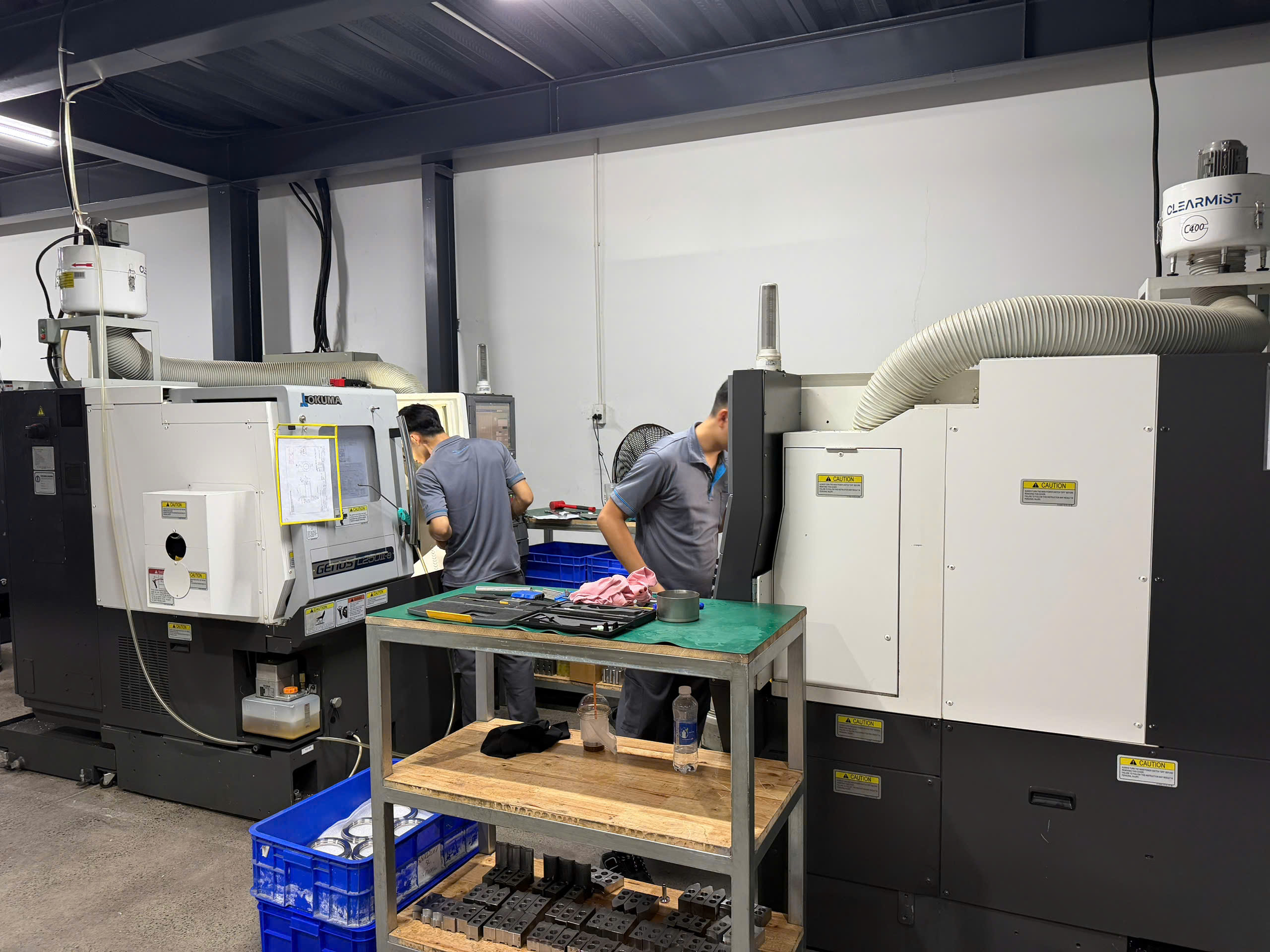 Okuma GENOS CNC turning cell